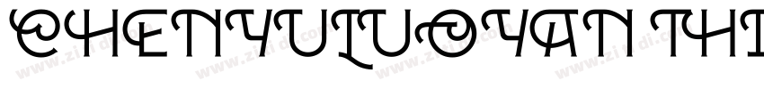 CHENYULUOYAN THIN字体转换